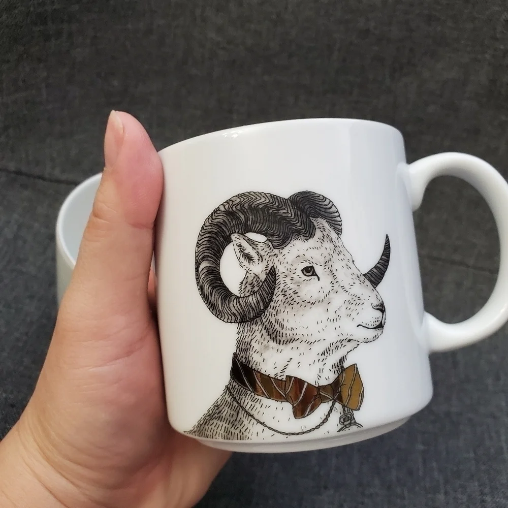 West Elm Gilded Dapper Animal Mug